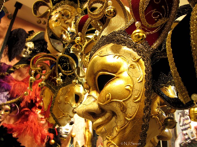 Venice carnival masks