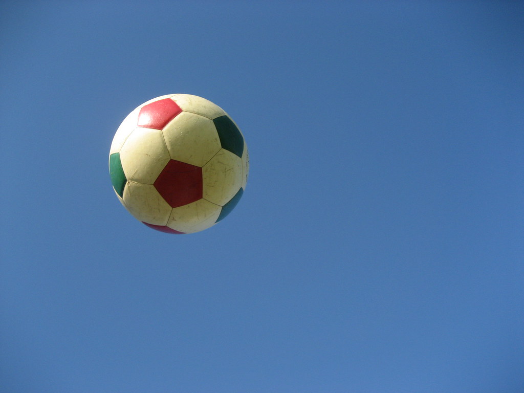 Image result for soccer ball in air