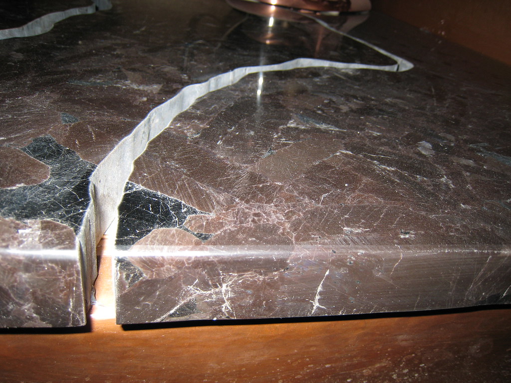Working On The Kitchen Countertop Waterjet Cut Granite I Flickr