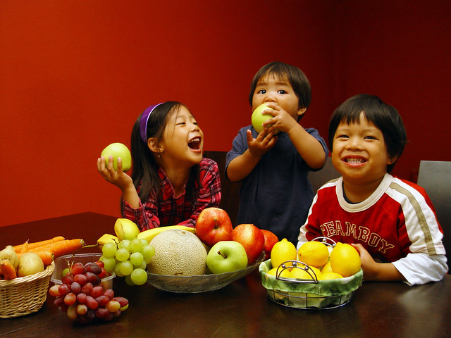 fruits and kids
