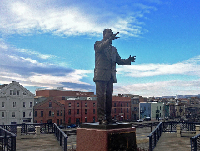 Martin Luther King Jr. Statue in Downtown Roanoke