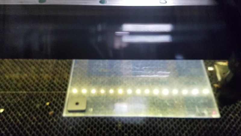 Cutting a keyboard mounting plate on a laser cutter