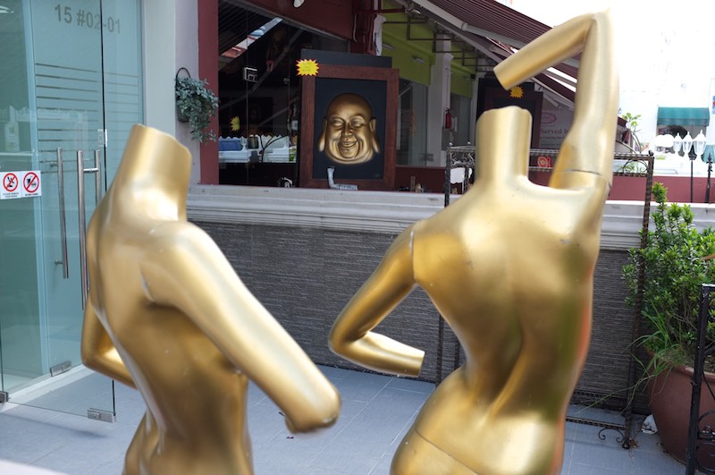 Golden mannequins | by AntEater Theater