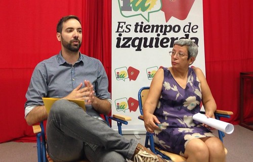 Fran García Parejo y Paqui López Adame, concejales de Izquierda Unida
