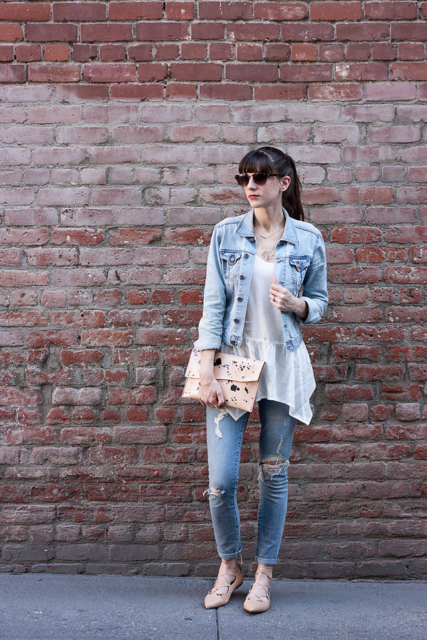 Walter and George Clutch, Ripped Skinny Jeans, Denim Jacket