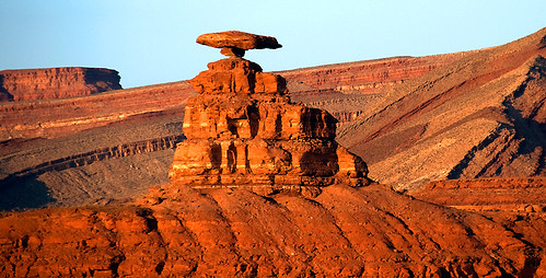 Mexican Hat, a Balancing Rock in the American Southwest