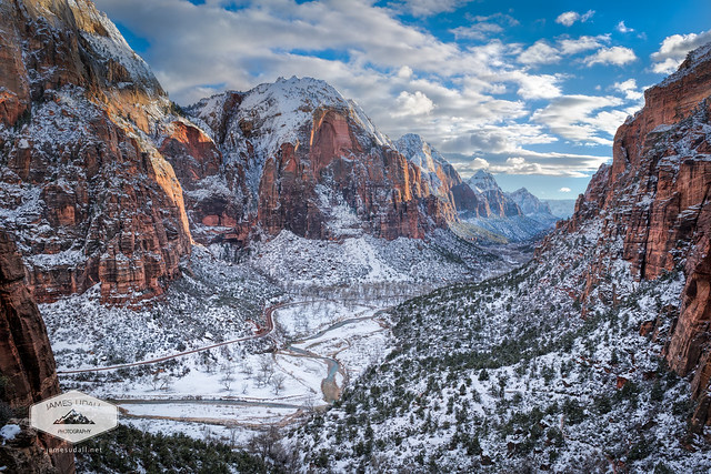 Zion Canyon in Winter