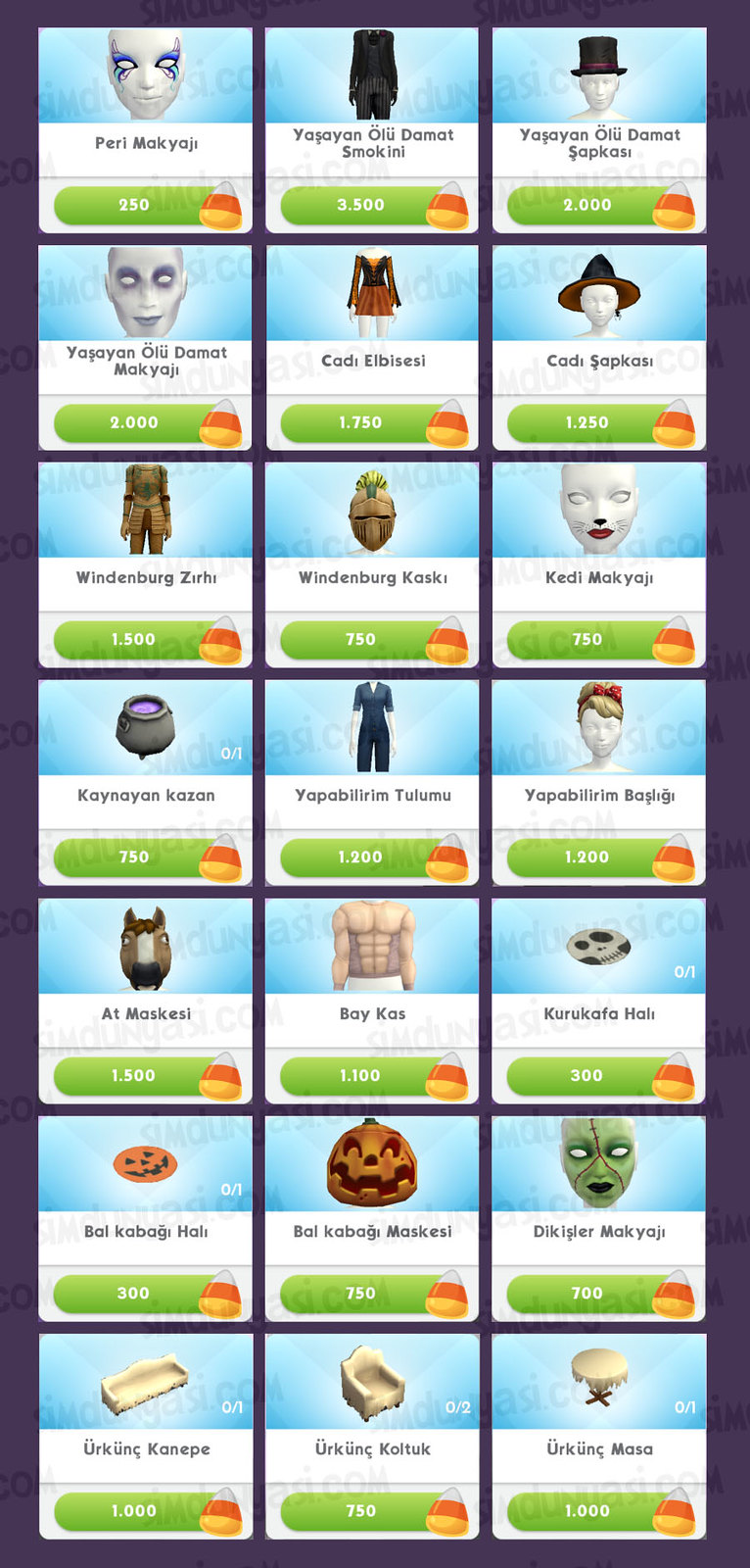 The Sims Mobile Cadılar Bayramı Ziyareti