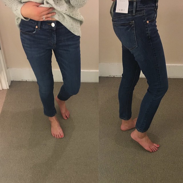  Modern Skinny Crop Jeans in Pure Dark Indigo Wash, size 26/2P