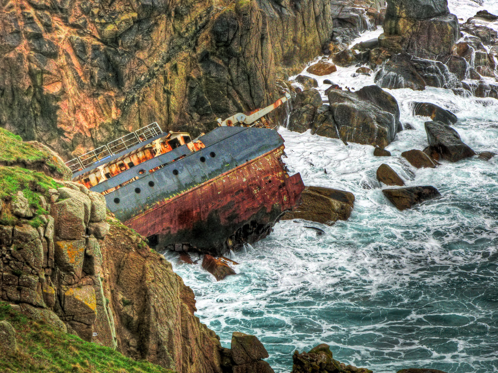 Ship Wreck Near Land's End | This wreck lies beneath the cli… | Flickr