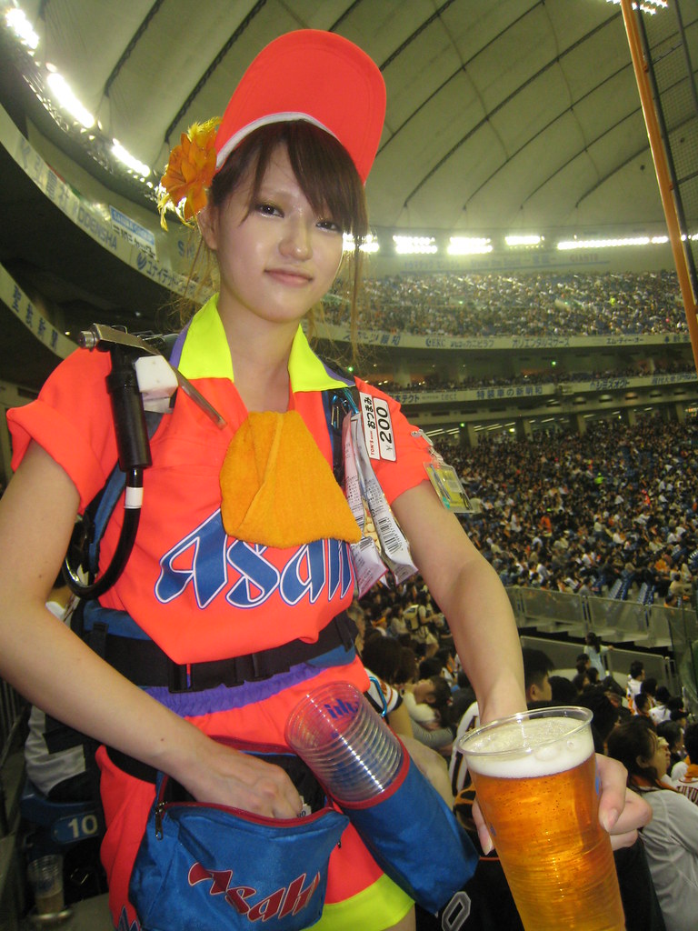 Asahi Beer Girl  At The Giants Baseball Game  Ben And -9078