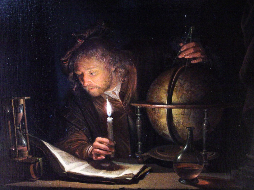 Astronomer by Candlelight (Detail) 1650, by Gerrit Dou | Flickr