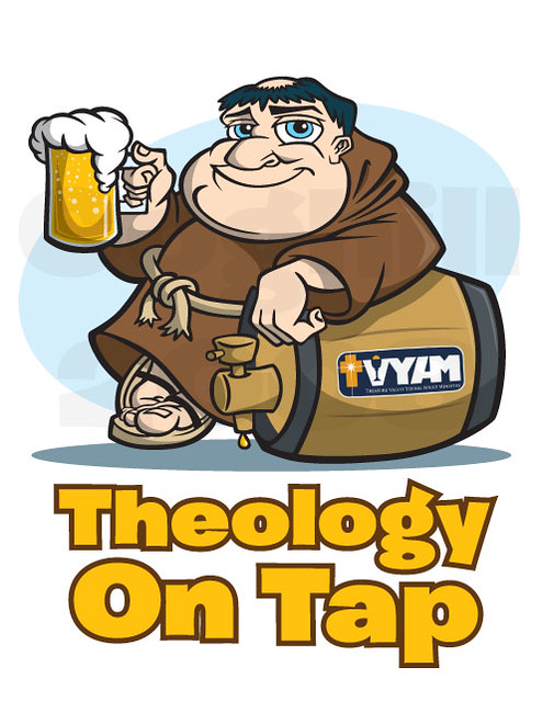 Cartoon mascot illustration - friar/monk with beer keg | Flickr