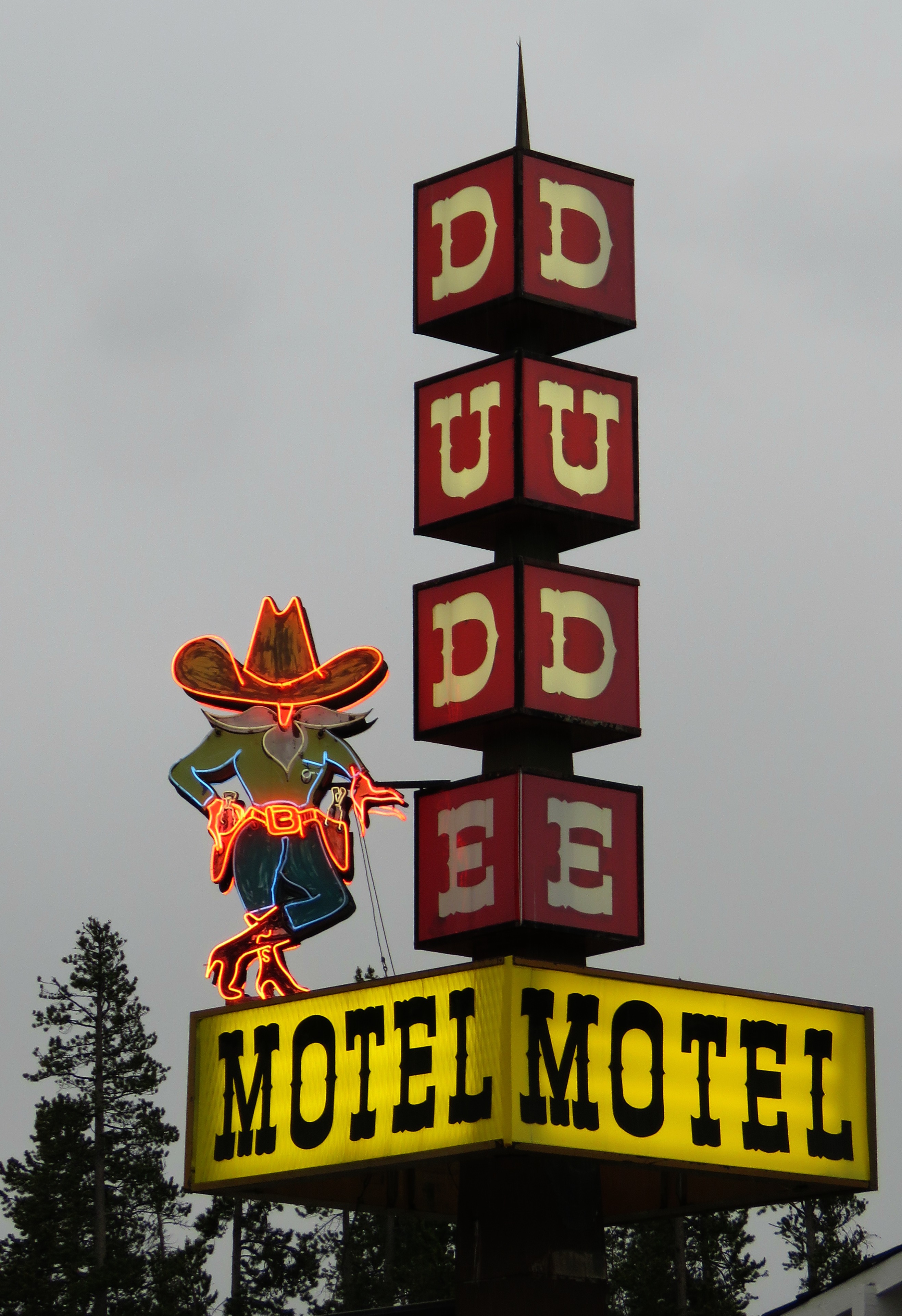 The Dude Motel - 3 Madison Ave, West Yellowstone, Montana U.S.A. - June 15, 2016