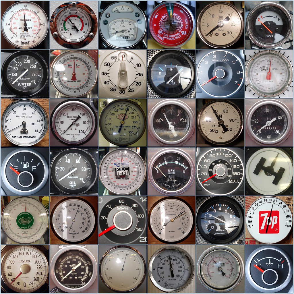 Gauges and dials | 1. Gauge, 2. Thermometer, 3. Vespa, 4. Fi… | Flickr