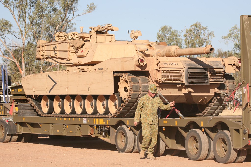 Abrams M1A1 Main Battle Tank, Australian Army, transported… | Flickr