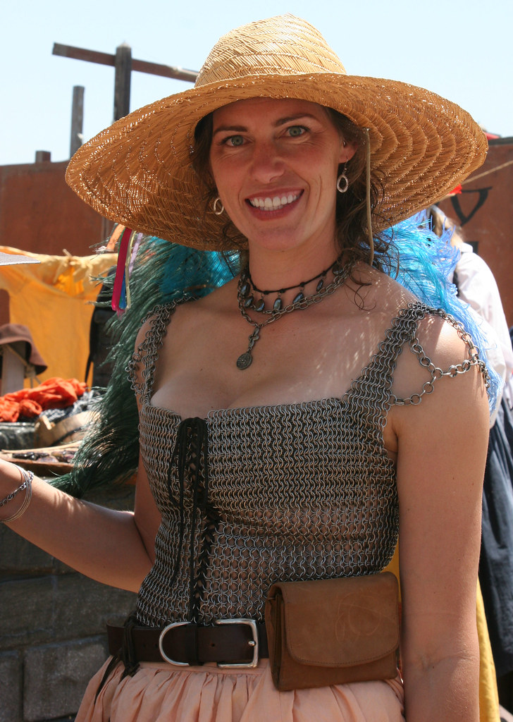 Chainmail Faire Wench I took this at the Renaissance Pleas� Flickr photo