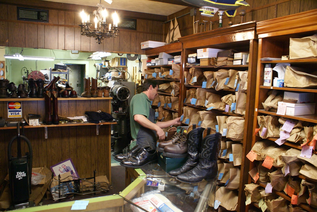 Custom Shoe Repair A great, oldschool shoe repair shop