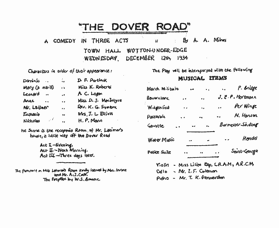 1935 The Dover Road