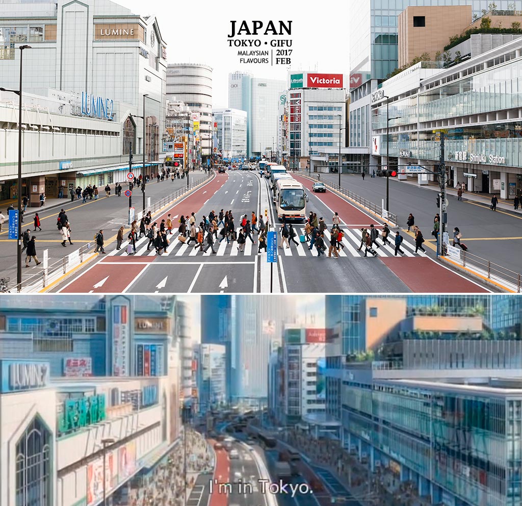 Your Name Real life Locations in Tokyo (Kimi No Na Wa)