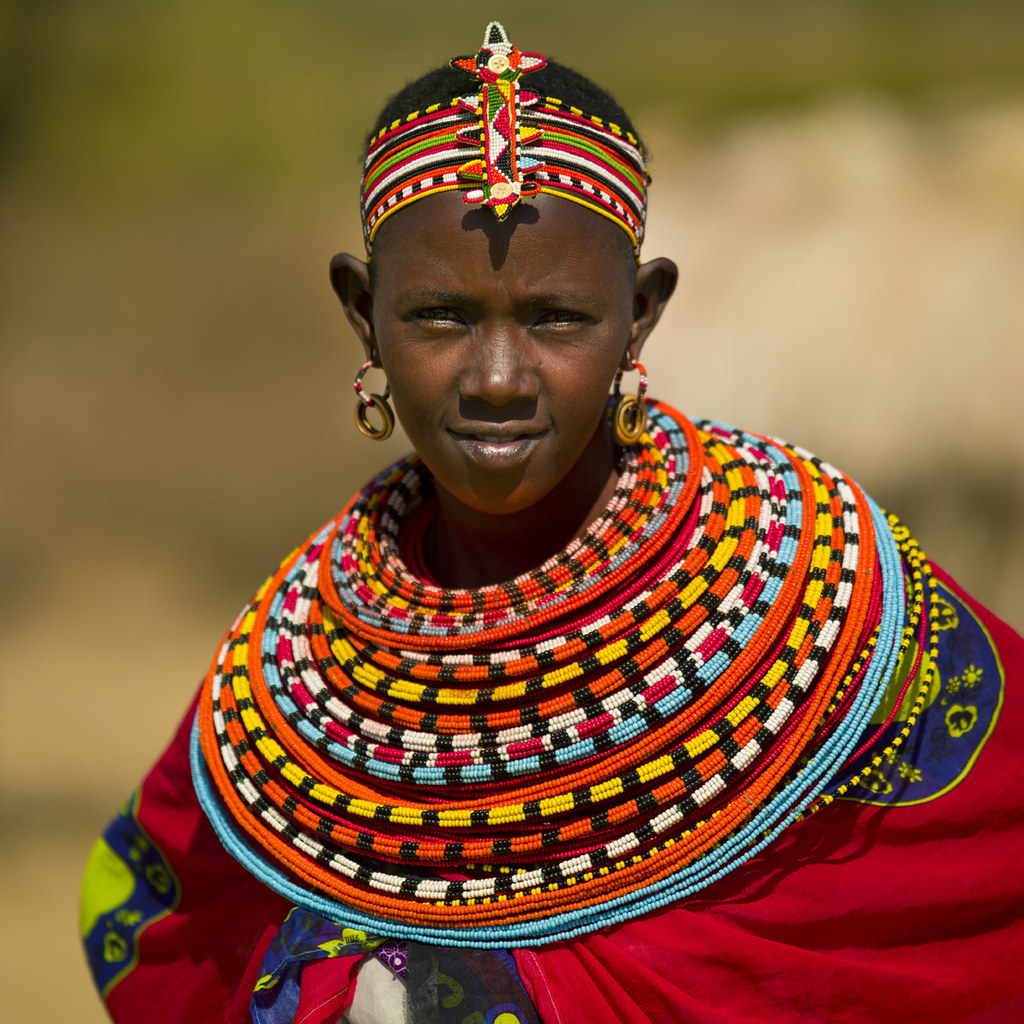 Samburu Tribe Woman Kenya The Samburu Are Closely