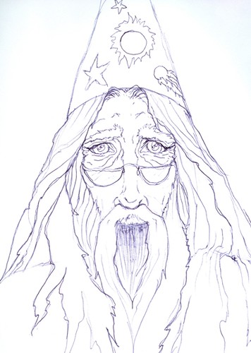 Coloring Book Wizard | This is a drawing I created to be dow… | Flickr