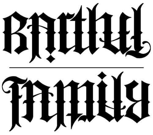 BARTHEL / FAMILY AMBIGRAM  Barthel / Family Ambigram 