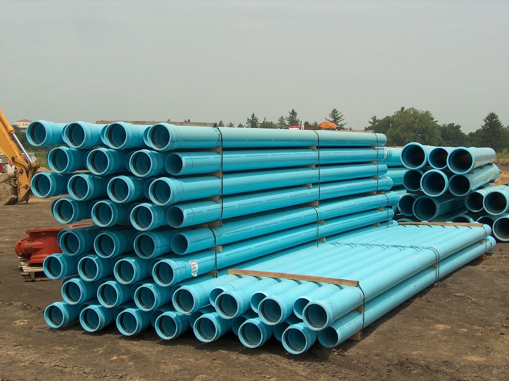 PVC Pipe PVC pipe for water main construction Pam Broviak Flickr