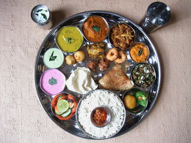 INDIAN FOOD - South Indian Thali 1
