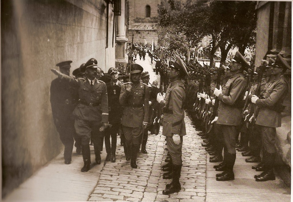 Heinrich Himmler en Toledo, 1940 (Fotografía Rodríguez). Archivo Histórico Provincial, JCCM