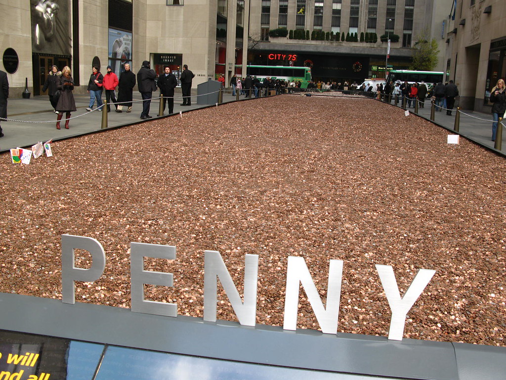 100 Million Pennies In NYC