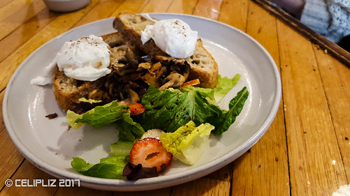 Poached Eggs + Roasted Mushrooms @ Nelson the Seagull
