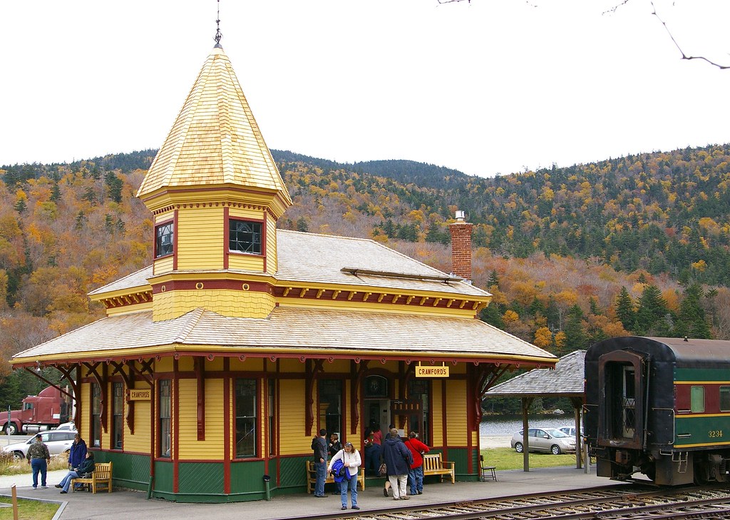 Crawford, NH train station Built in 1891 by Maine Central … Flickr