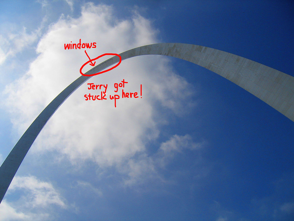 St. Louis arch | view the big size to see these tiny windows… | Flickr