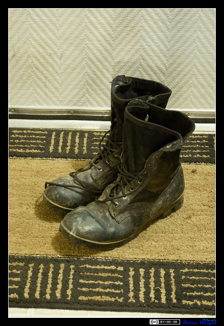Army Boots | Surplus army boots used for paintball. | Geekybiker | Flickr