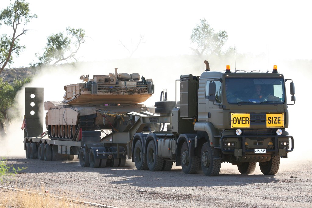 Abrams M1A1 Main Battle Tank on MAN truck, Australian Army… | Flickr