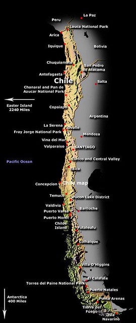 Mapa de Chile - map of Chile - mapa do Chile (amplíe el ta… | Flickr