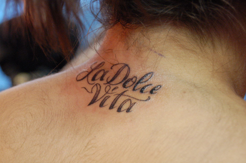 Ashley's "La Dolce Vita" Tattoo from Zane | Taken for my Pho… | Flickr Vita Tattoos
