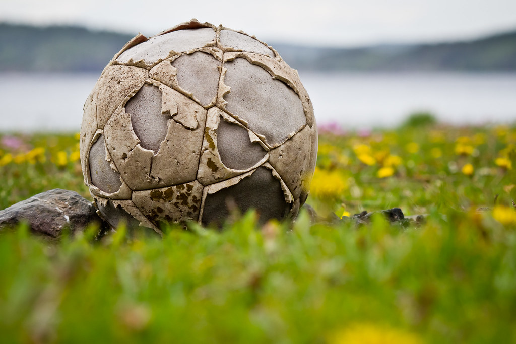 Old School Football [Explore] | An old abandon football (or … | Flickr