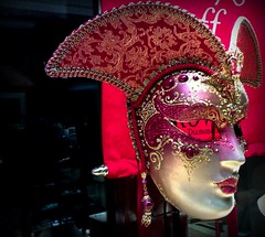 Red White Jewelled Mask -- Female 2 | I was walking past Bro… | Flickr