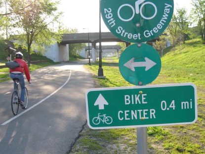 Freewheel Bike/Midtown Bike Center, Minneapolis, bike center sign (resized)