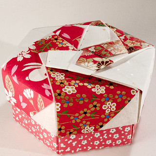 Decorative Hexagonal Origami Gift Box with Lid: # 07 | Flickr