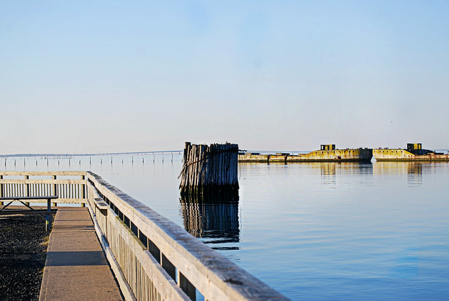 Fishing pier at Kiptopeke State Park allows excellent access to great fishing