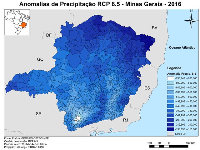 Estudo avalia vulnerabilidade de Minas Gerais à mudança do clima