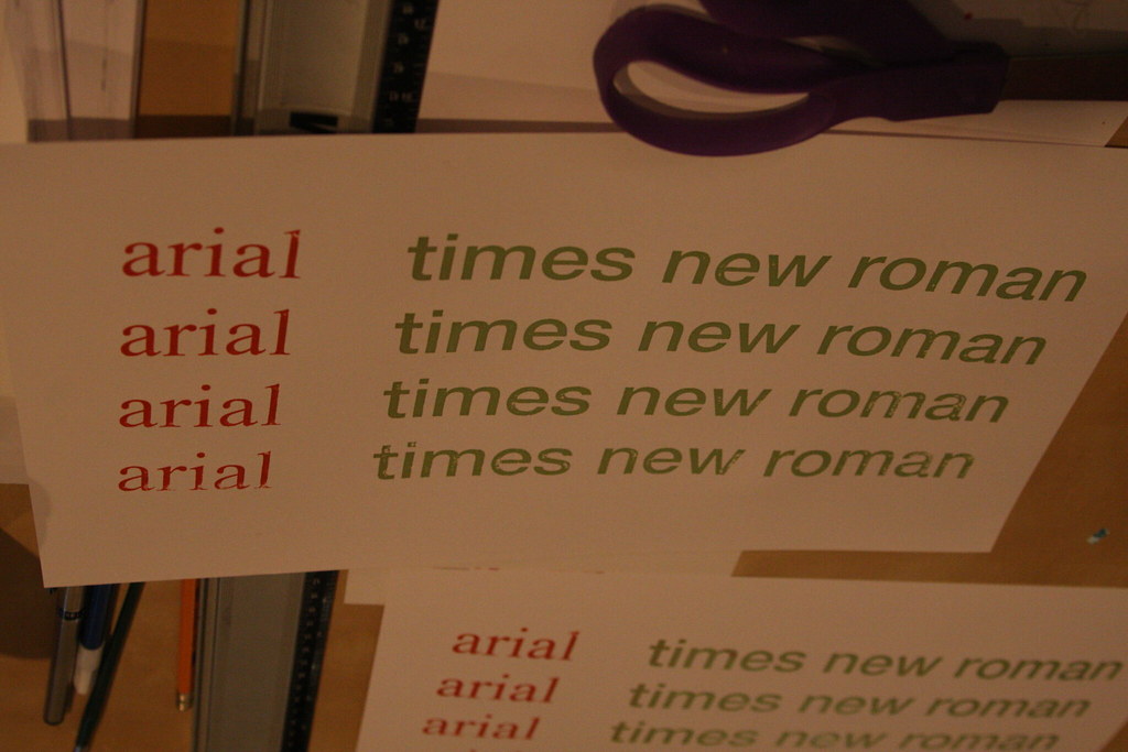 Arial or times new roman for dissertation