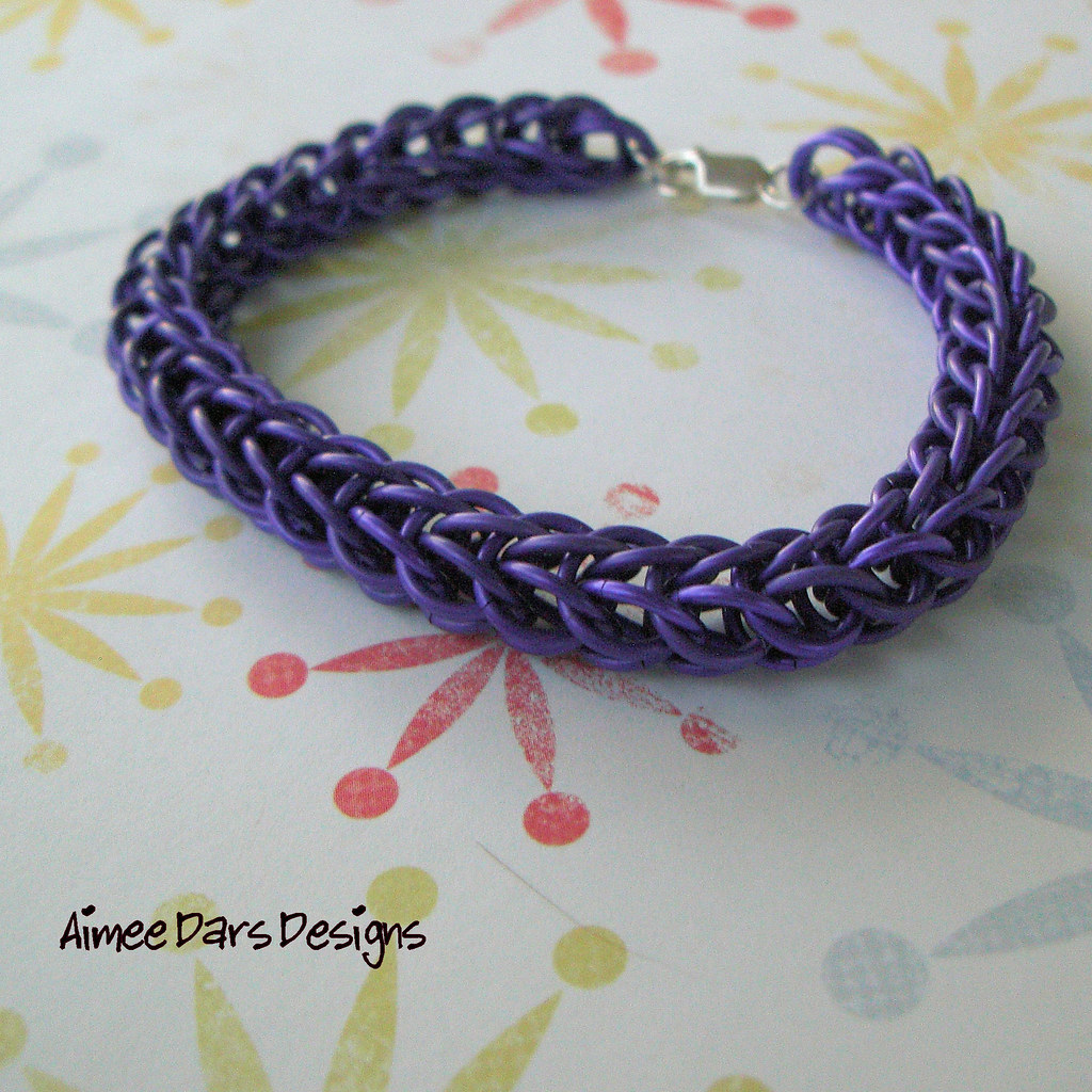 Purple Full Persian Chain Maille Bracelet | Aimee Dars Ellis | Flickr