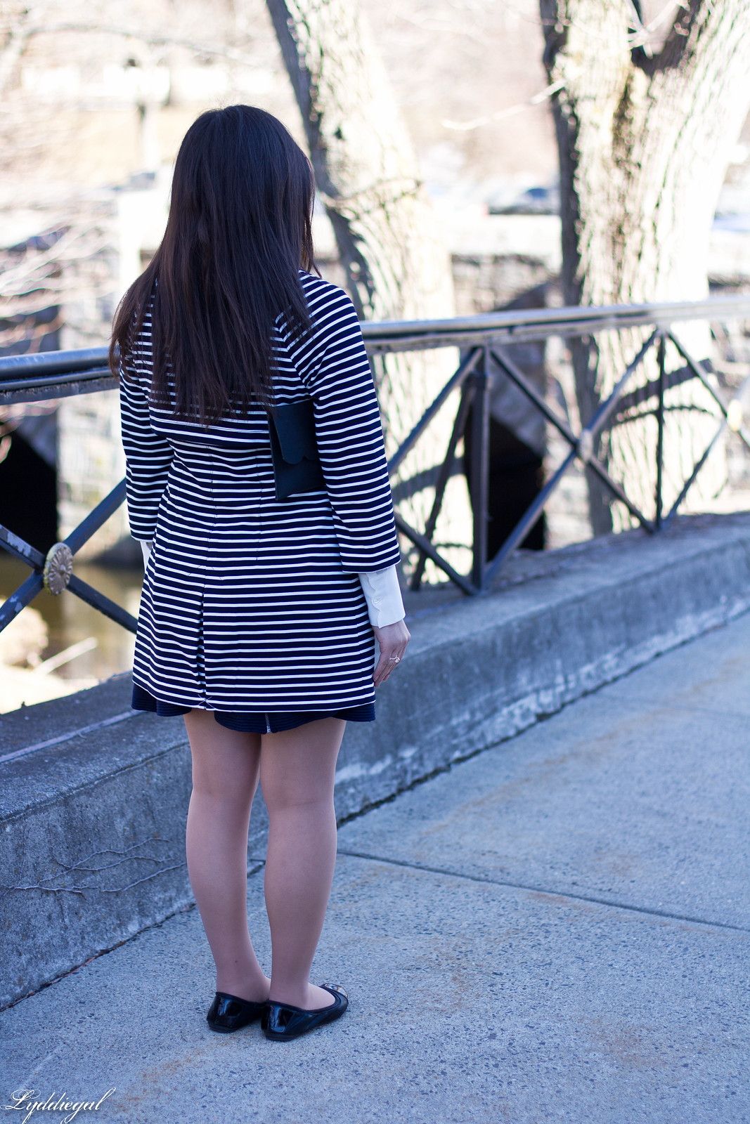 striped coat, scalloped blouse, navy skirt, anchor bracelet-8.jpg
