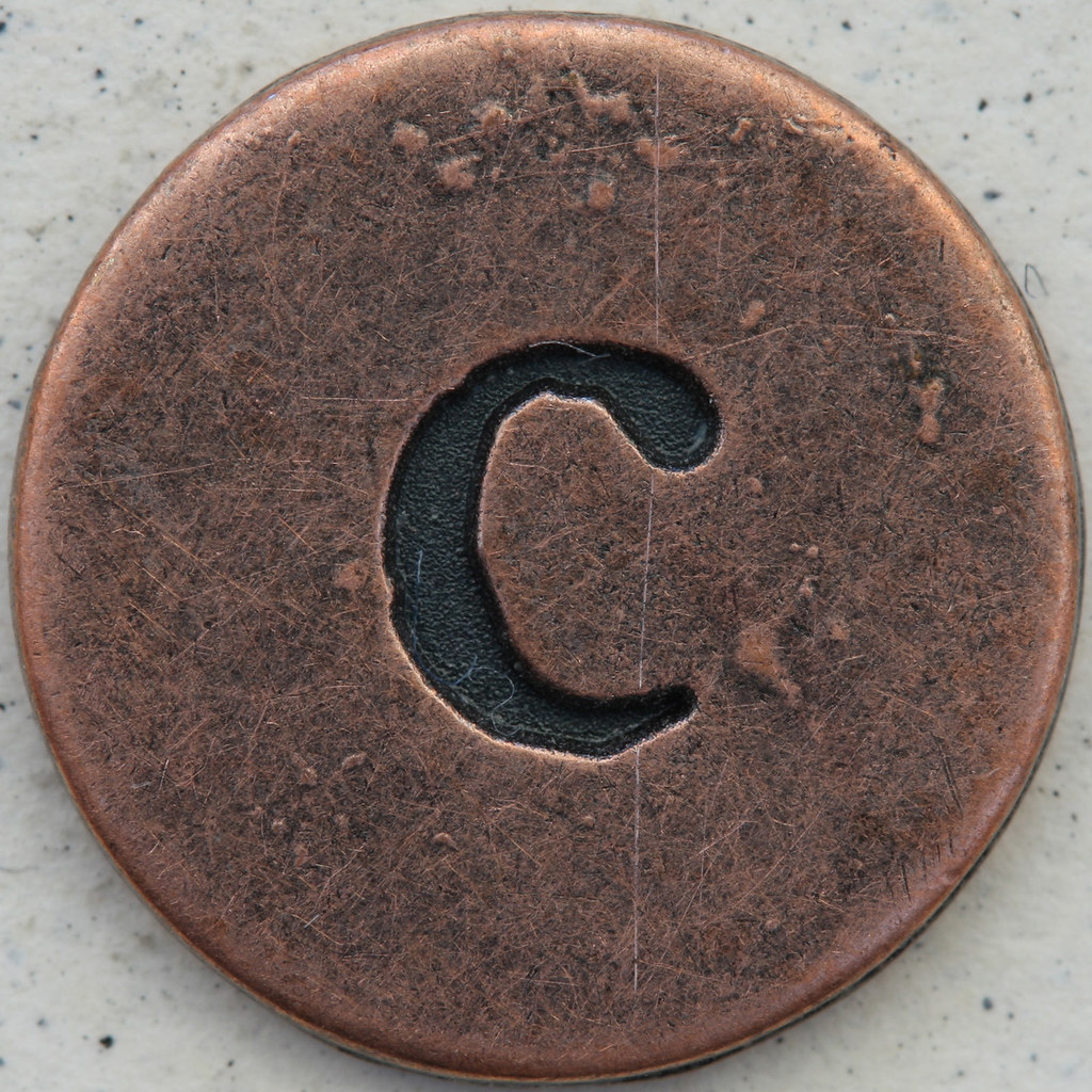 Copper Lowercase Letter c