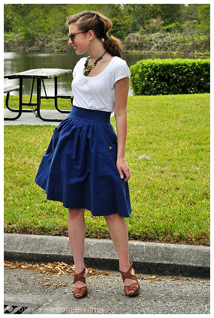 04.12.10 {potting shed skirt} | Another blue skirt... I know… | Flickr