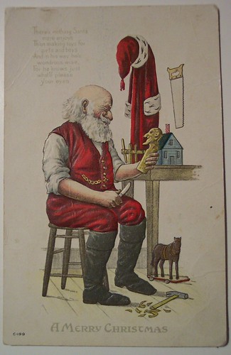 Vintage Christmas Postcard Santa | Dave | Flickr